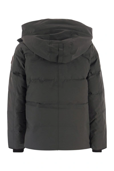 Shop Canada Goose Wyndham - Hooded Down Jacket In Grey