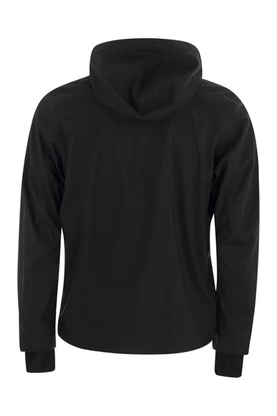 Shop K-way Jacko Bonded - Short Jacket With Hood In Black