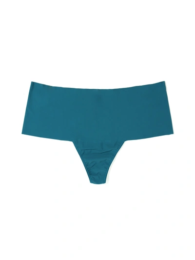 Shop Hanky Panky Plus Size Breathesoft™ High Rise Thong Green Exclusive In Multicolor