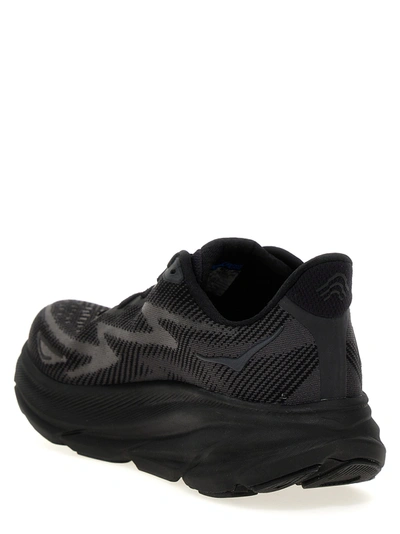 Shop Hoka One One Clifton 9 Sneakers Black