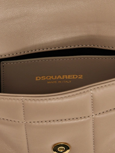 Shop Dsquared2 D2 Statement Soft Crossbody Bags Beige