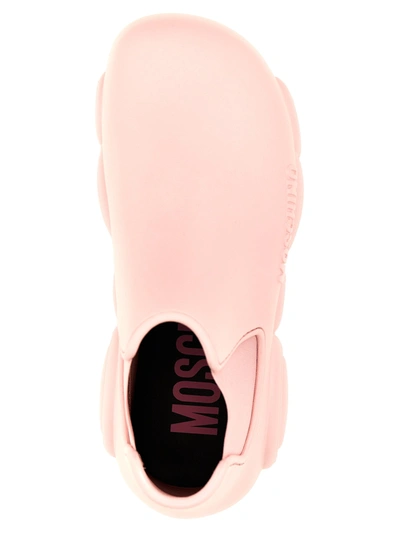 Shop Moschino Gummy Boots, Ankle Boots Pink