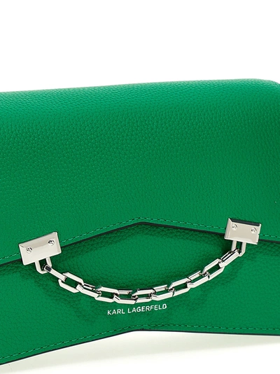 Shop Karl Lagerfeld K/seven Crossbody Bags Green