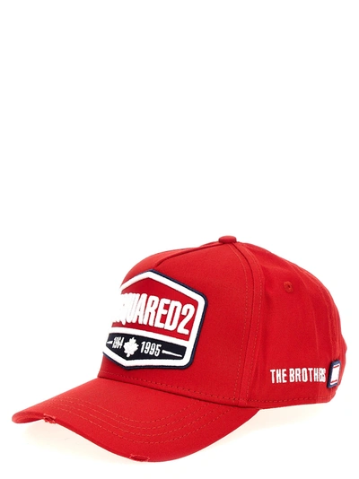 Shop Dsquared2 Logo Cap Hats Red