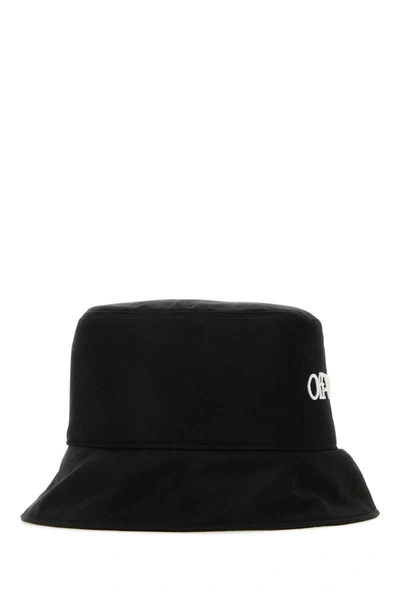 Shop Off-white Off White Hats And Headbands In Black
