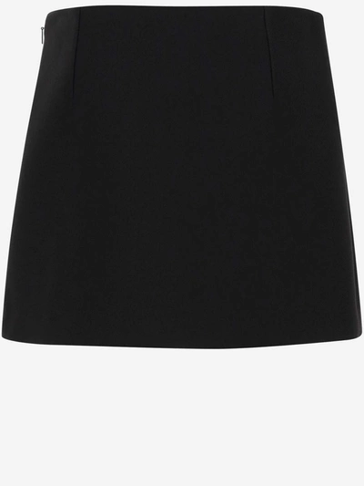 Shop Versace Skirts Black In Nero