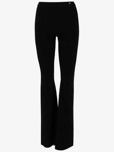Shop Versace Trousers Black In Nero