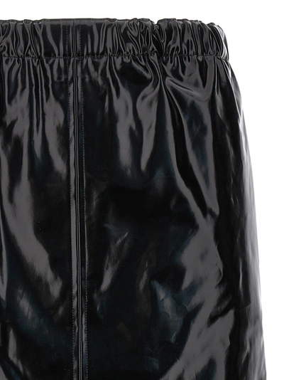 Shop Maison Margiela Glossy Slit Skirt Skirts In Black