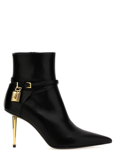 Shop Tom Ford Padlock Ankle Boots Boots, Ankle Boots Black