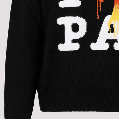 Shop Palm Angels I Love Pa Sweater In Black