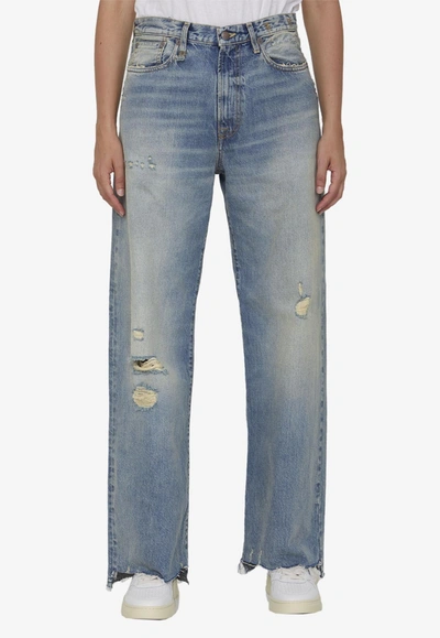Shop R13 D'arcy Straight-leg Jeans In Light Blue