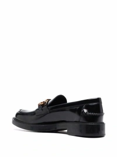 Shop Tod's 59c Max Loafers With Chain Shoes In Black