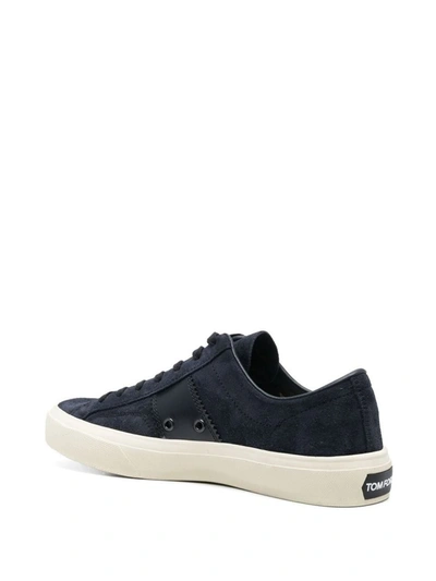 Shop Tom Ford Low Top Sneakers Shoes In Blue