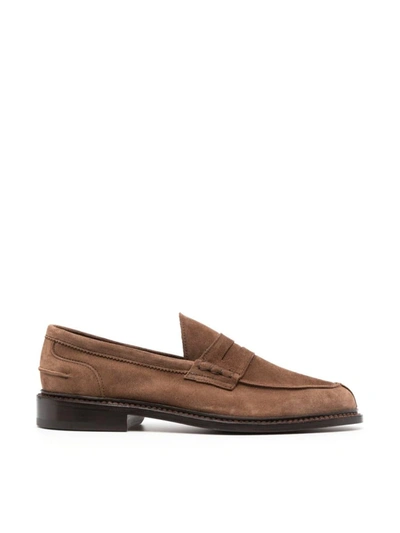 Shop Tricker's Adam Castorino Lace Up Shoes In Brown
