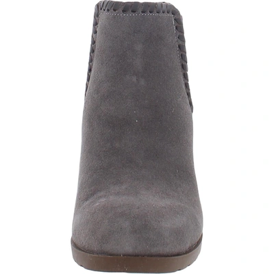 Shop Jack Rogers Womens Suede Stretch Chelsea Boots In Grey