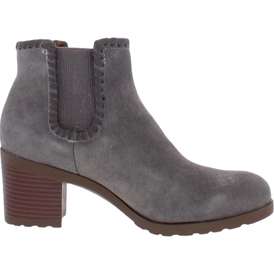 Shop Jack Rogers Womens Suede Stretch Chelsea Boots In Grey