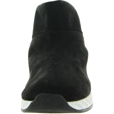 Shop J/slides Urban Womens Suede Faux Fur Ankle Boots In Black