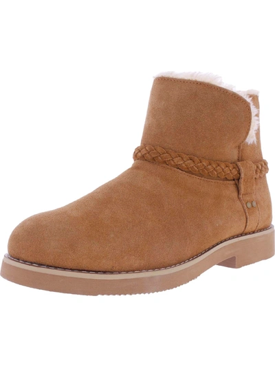 Shop Style & Co Womens Suede Cozy Winter & Snow Boots In Brown