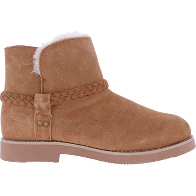 Shop Style & Co Womens Suede Cozy Winter & Snow Boots In Brown