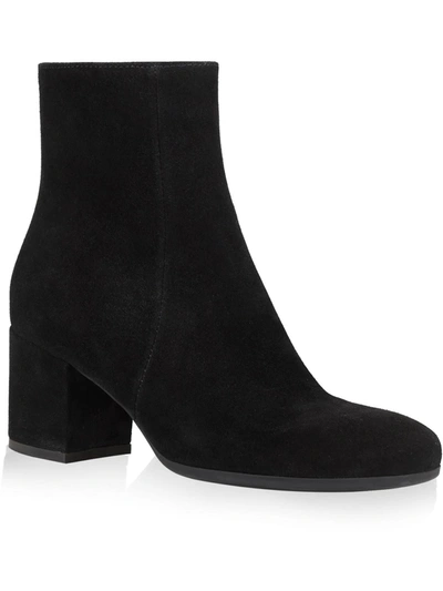 Shop La Canadienne Faye Womens Square Toe Block Heel Ankle Boots In Black