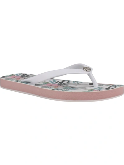 Nine West Charlize 3 Womens Thong Flip-flops In Silver | ModeSens