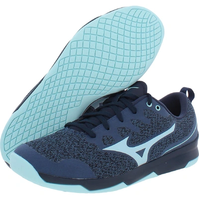 Shop Mizuno Tc-02 Womens Fitness Workout Running Shoes In Blue