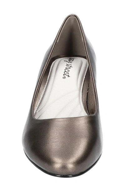 Shop Easy Street Ballari Round Toe Pump In Pewter