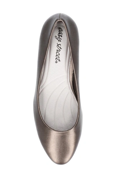 Shop Easy Street Ballari Round Toe Pump In Pewter