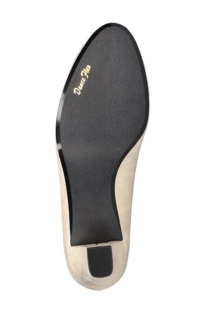 Shop Easy Street Ballari Round Toe Pump In Soft Gold