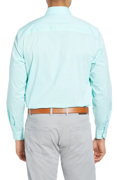 Shop Cutter & Buck Soar Classic Fit Windowpane Check Shirt In Fresh Mint