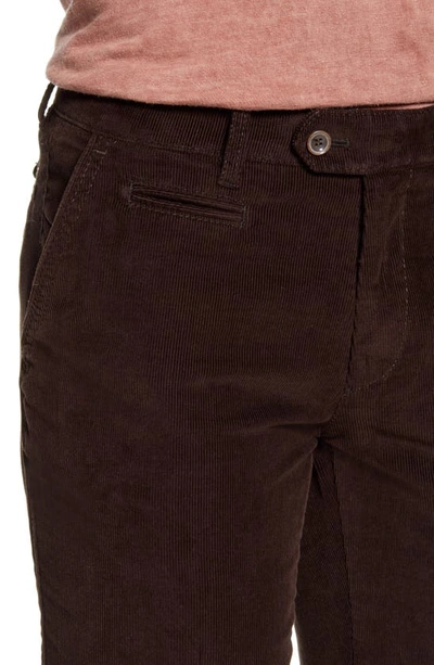 Shop Brax Everest Flat Front Stretch Corduroy Dress Pants In Brown