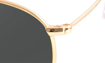 Aqs Roe 50mm Polarized Round Sunglasses In Black