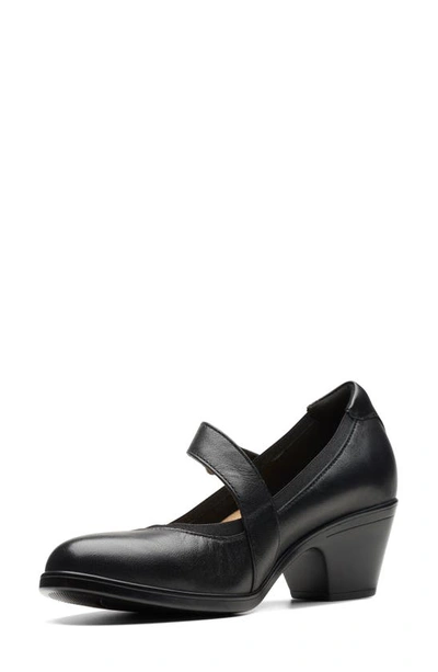 Clarks Emily2 Mabel In Black Leather