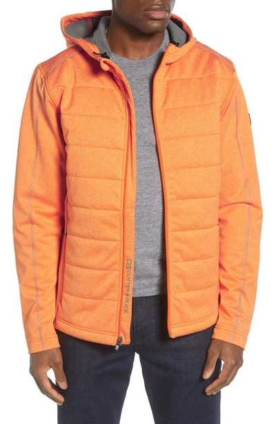 Shop Cutter & Buck Altitude Wind Resistant Hooded Jacket In Satsuma
