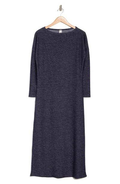 Shop Go Couture Long Sleeve T-shirt Dress In Navy