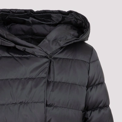 Shop Max Mara The Cube Novef Down Jacket Wintercoat In Black