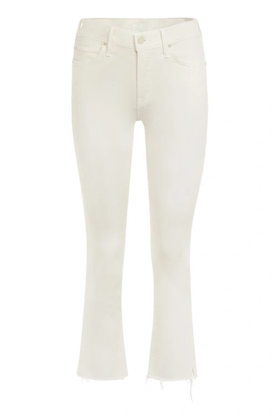 Shop Mother The Rascal Ankle Skinny Jeans In White