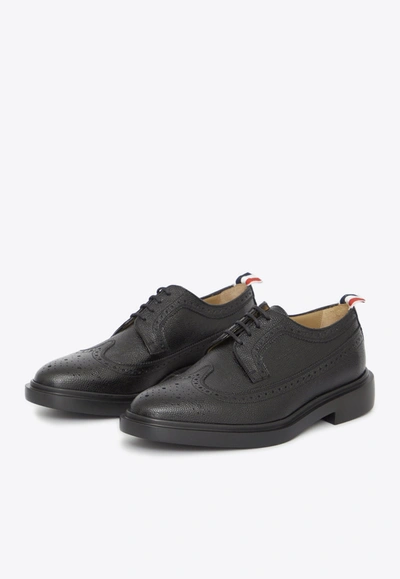 Shop Thom Browne Classic Leather Brogue Shoes In Black