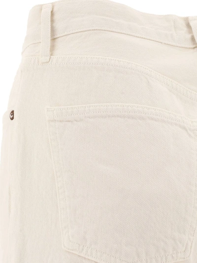 Shop Agolde "90's Pinch Waist" Jeans In Beige