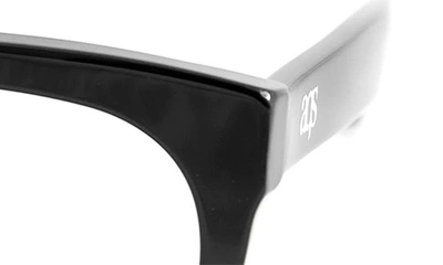 Aqs Theo 50mm Square Optical Frames In Black