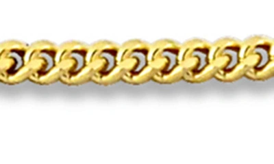 Shop Delmar Flat Curb Chain Bracelet In Gold