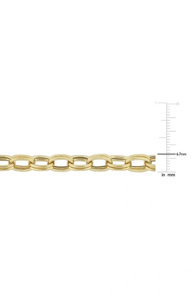Shop Delmar Oval Chain Bracelet In Gold