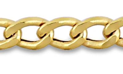 Shop Delmar Curb Chain Bracelet In Gold