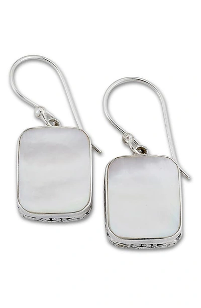 Shop Samuel B. Mother Of Pearl Drop Earrings In White