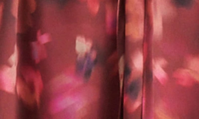 Shop Steve Madden Kara Print Tie Waist Long Sleeve Minidress In Pink Multi