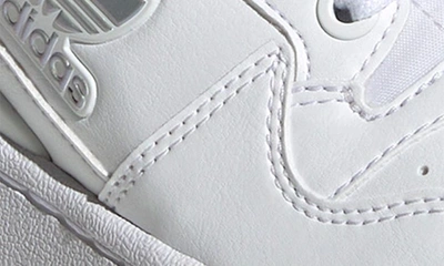Shop Adidas Originals Kids' Forum Bold Sneaker In White/ White/ Silver Dawn