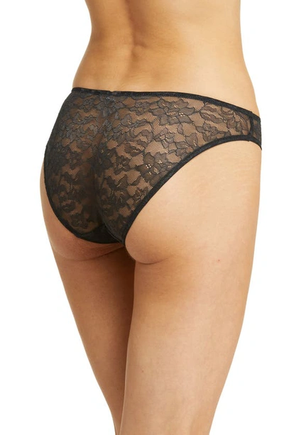 Skarlett Blue Paradise High Cut Lace Bikini In Black