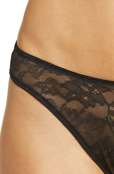 Skarlett Blue Paradise High Cut Lace Bikini In Black