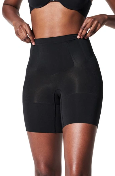 Shop Spanx ® Oncore Mid Thigh Shorts In Very Black