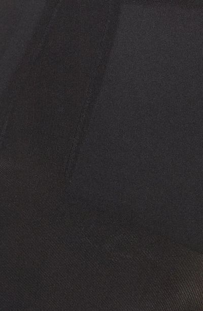 Spanx Oncore High Waisted Mid Thigh Shorts In Very Black